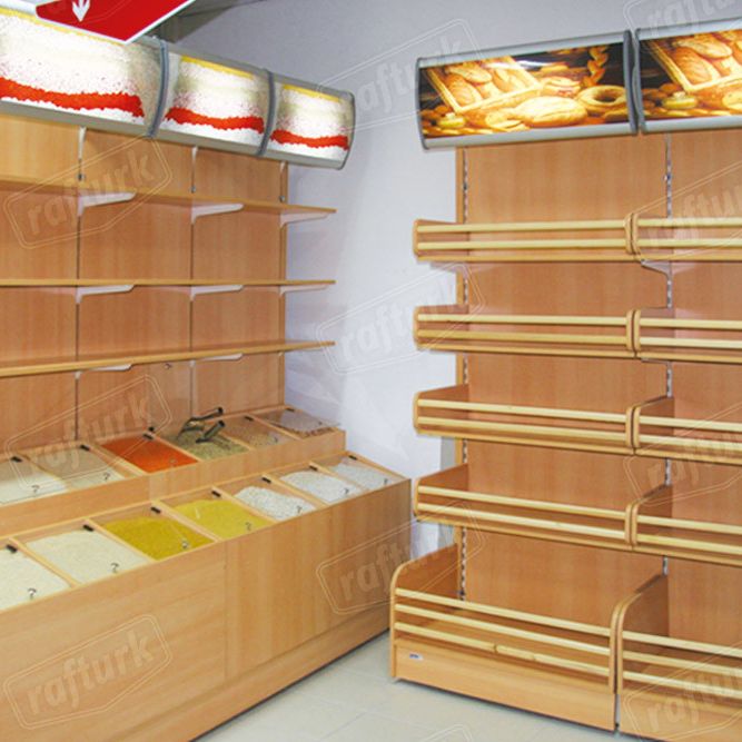 Market Rafları - Bakliyat Reyonları
