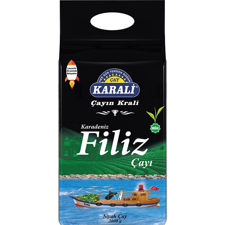 Karali Karadeniz Filiz Siyah Çay (3 Kg)