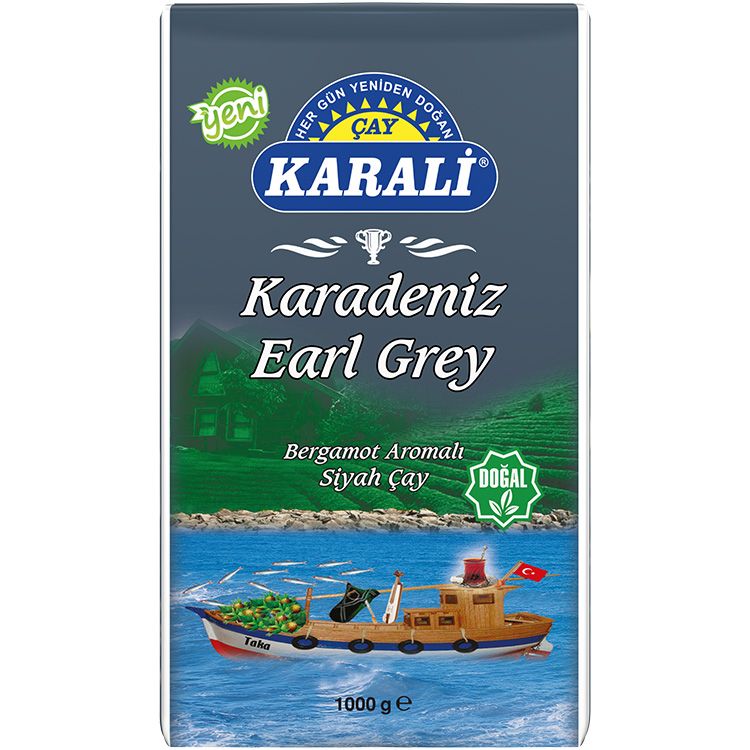 Karali Karadeniz Earl Grey Siyah Çay (1 Kg)