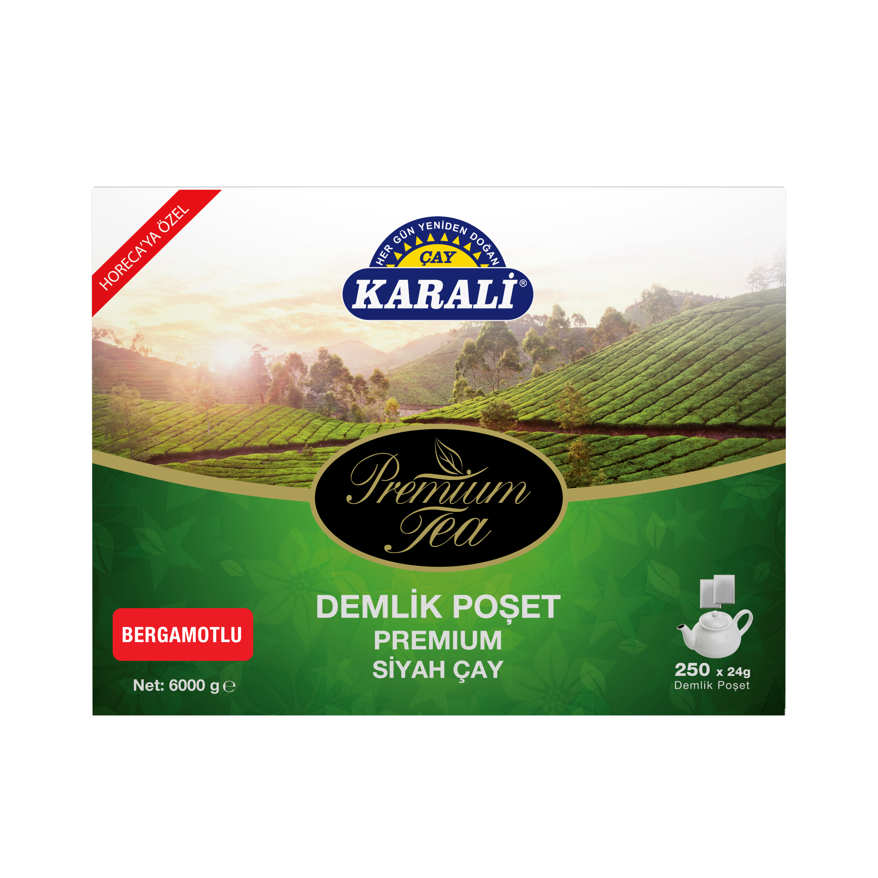 Karali Premium Demlik Poşet Bergamot Aromalı Siyah Çay (250x24 GR)