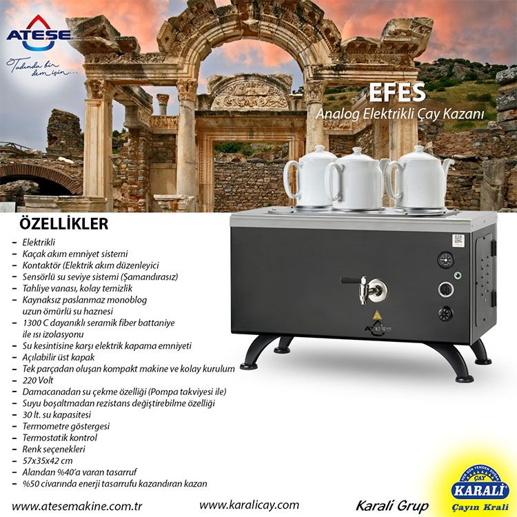Efes Analog Elektrikli Çay Makinesi