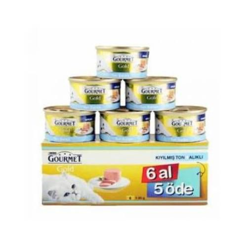 Gourmet Gold Kıyılmış Ton Balıklı 85 gr 6 Al 5 Öde