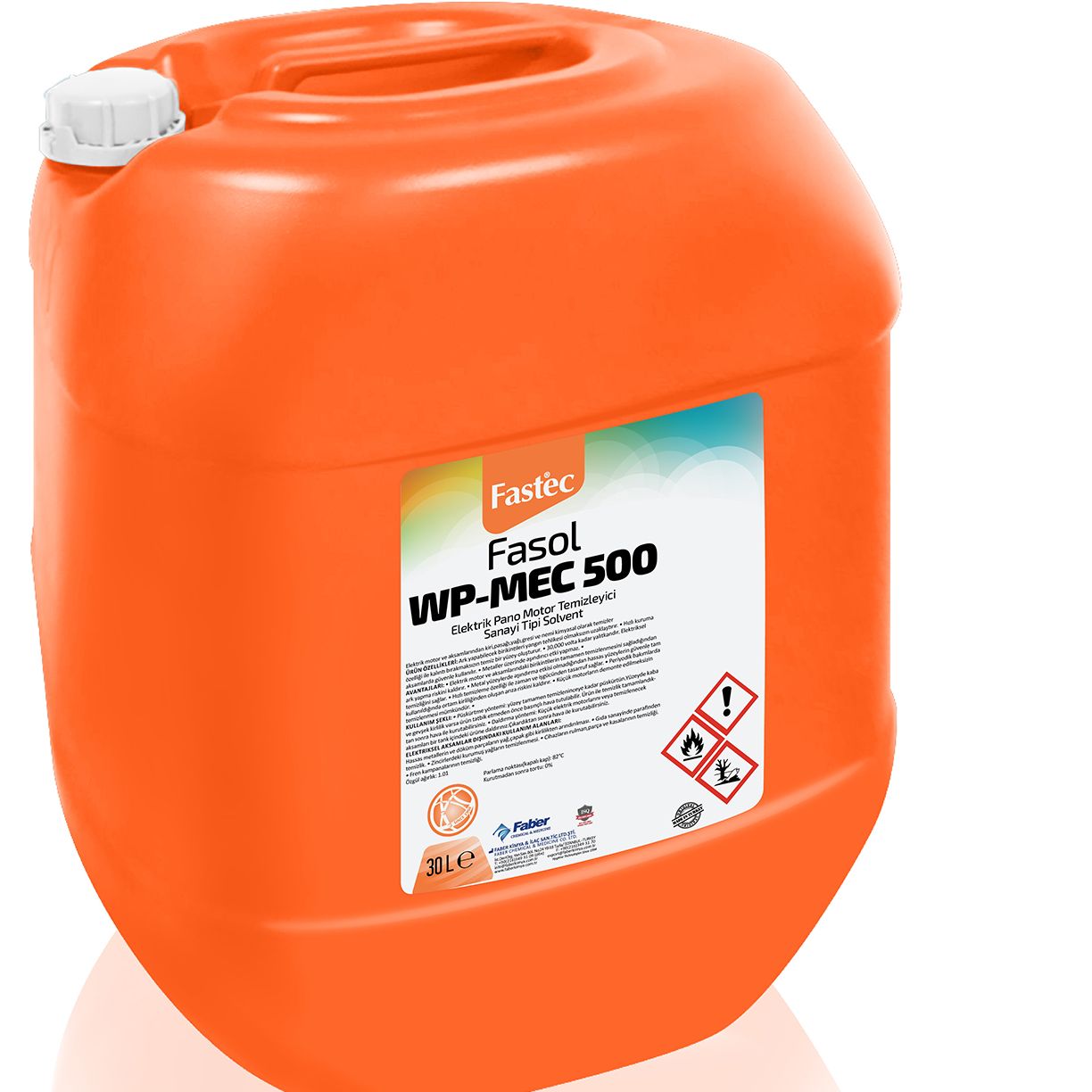 Fastec Fasol WP-MEC 500 Elektrik Pano Motor Temizleyici Sanayi Tipi Solvent