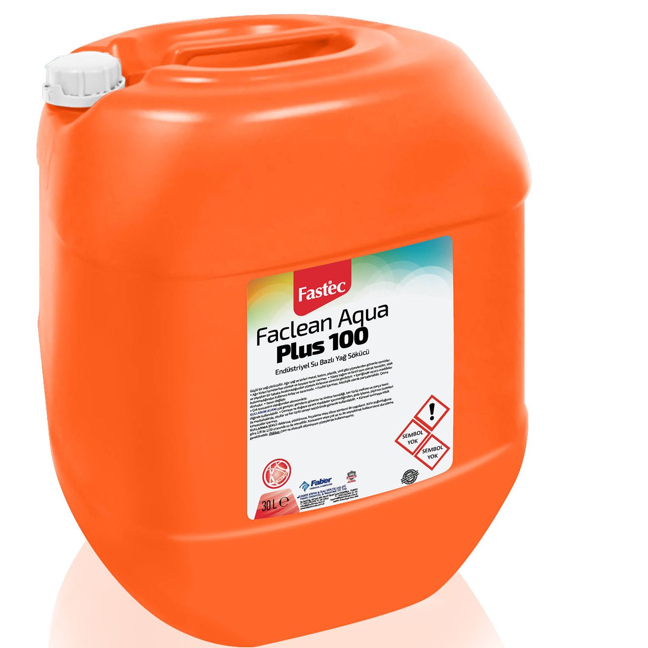 Fastec Faclean Aqua Plus 100 Endüstriyel Su Bazlı Yağ Sökücü