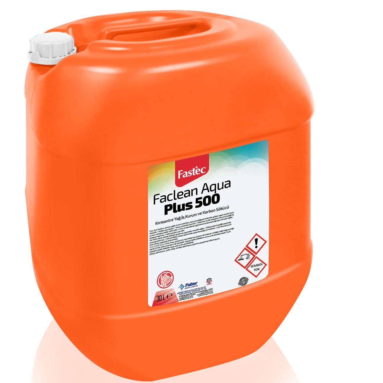 Fastec Faclean Aqua Plus 500 Konsantre Yağ, İs, Kurum ve Karbon Sökücü