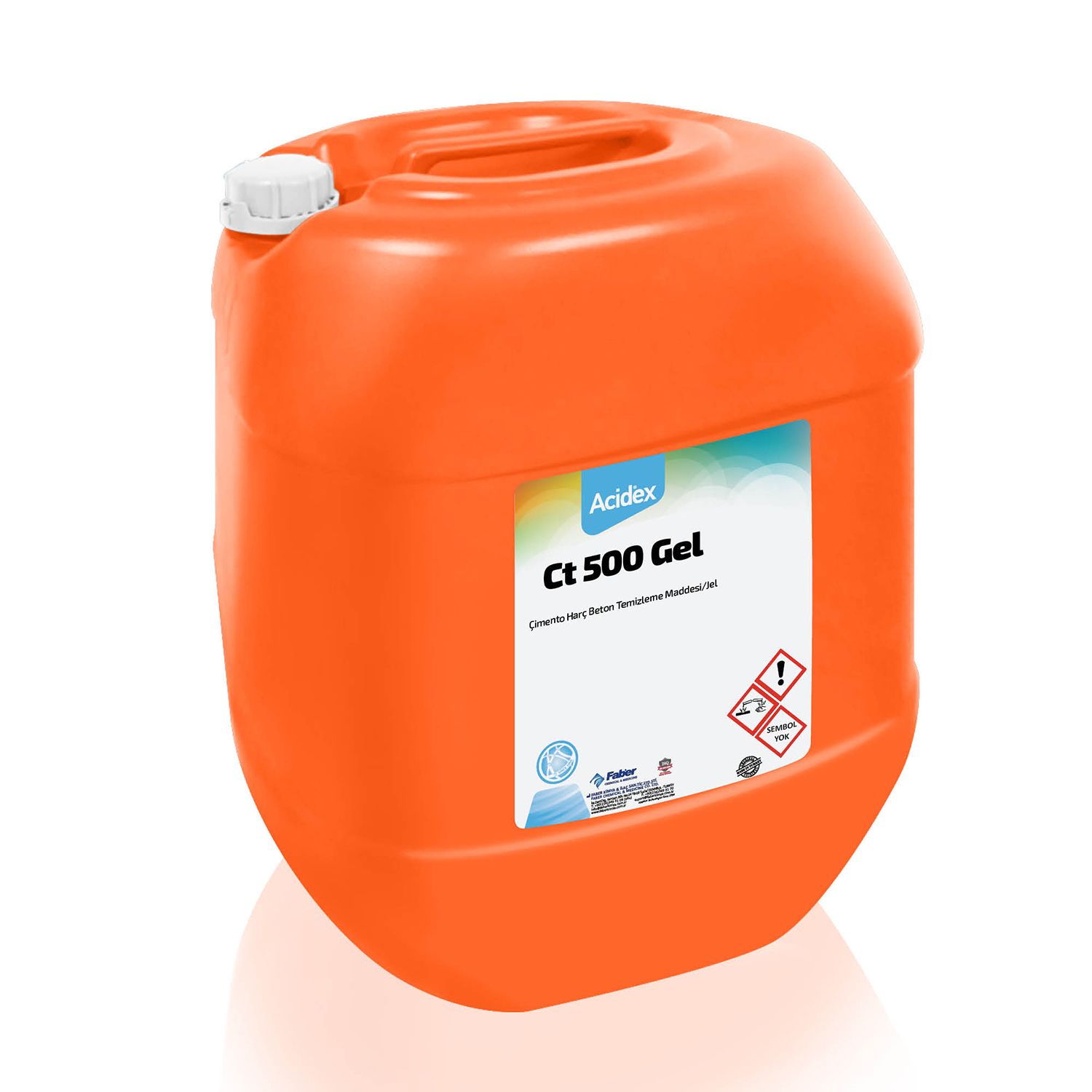 Acidex CT 500 Gel Çimento Harç Beton Temizleme Maddesi/Jel