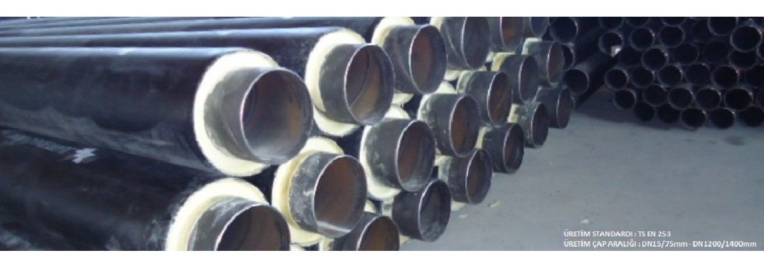 Ön İzolasyonlu Çelik Boru DN15/75-DN1200/1400