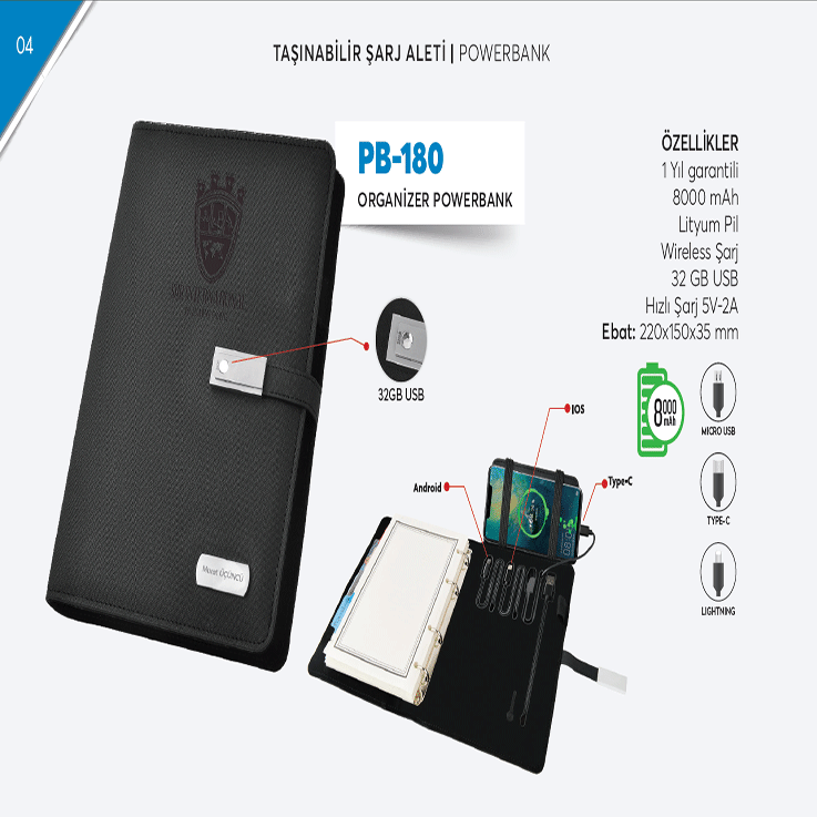 ORGANİZER POWERBANK