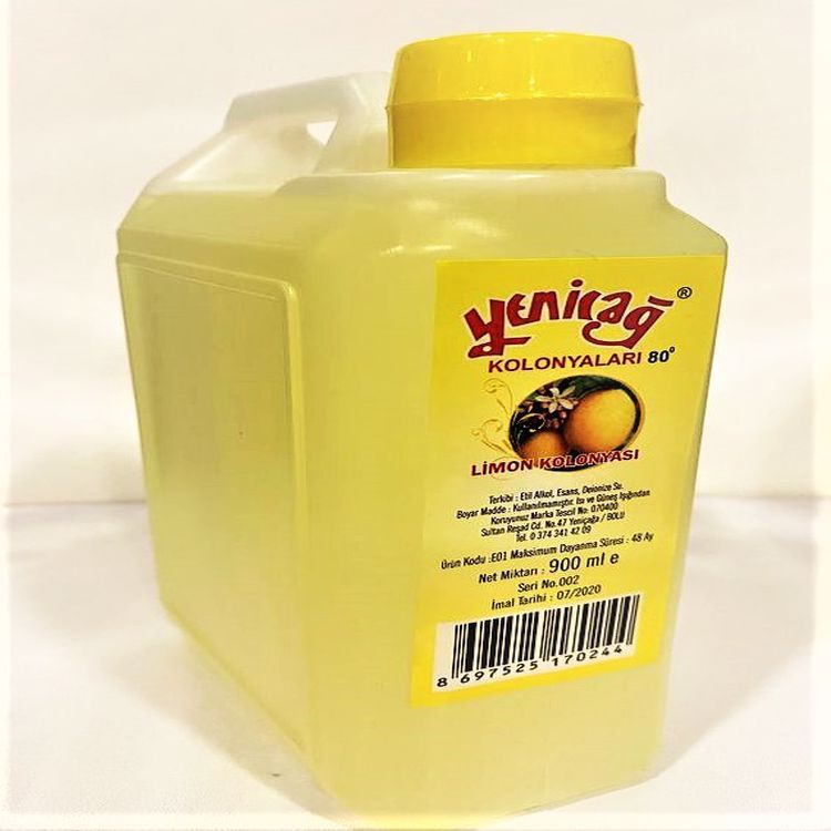 Yeniçağ Limon Kolonyası 80° 900 ml. Bidon