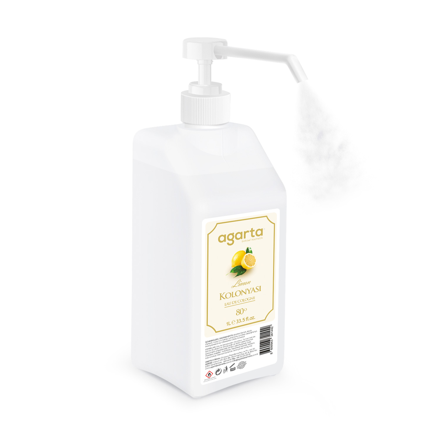 Agarta Kolonya  Limon 1000 ml