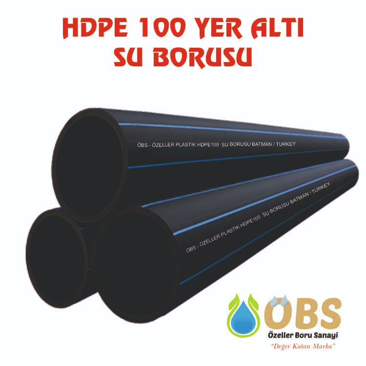 HDPE100 YER ALTI SU BORUSU