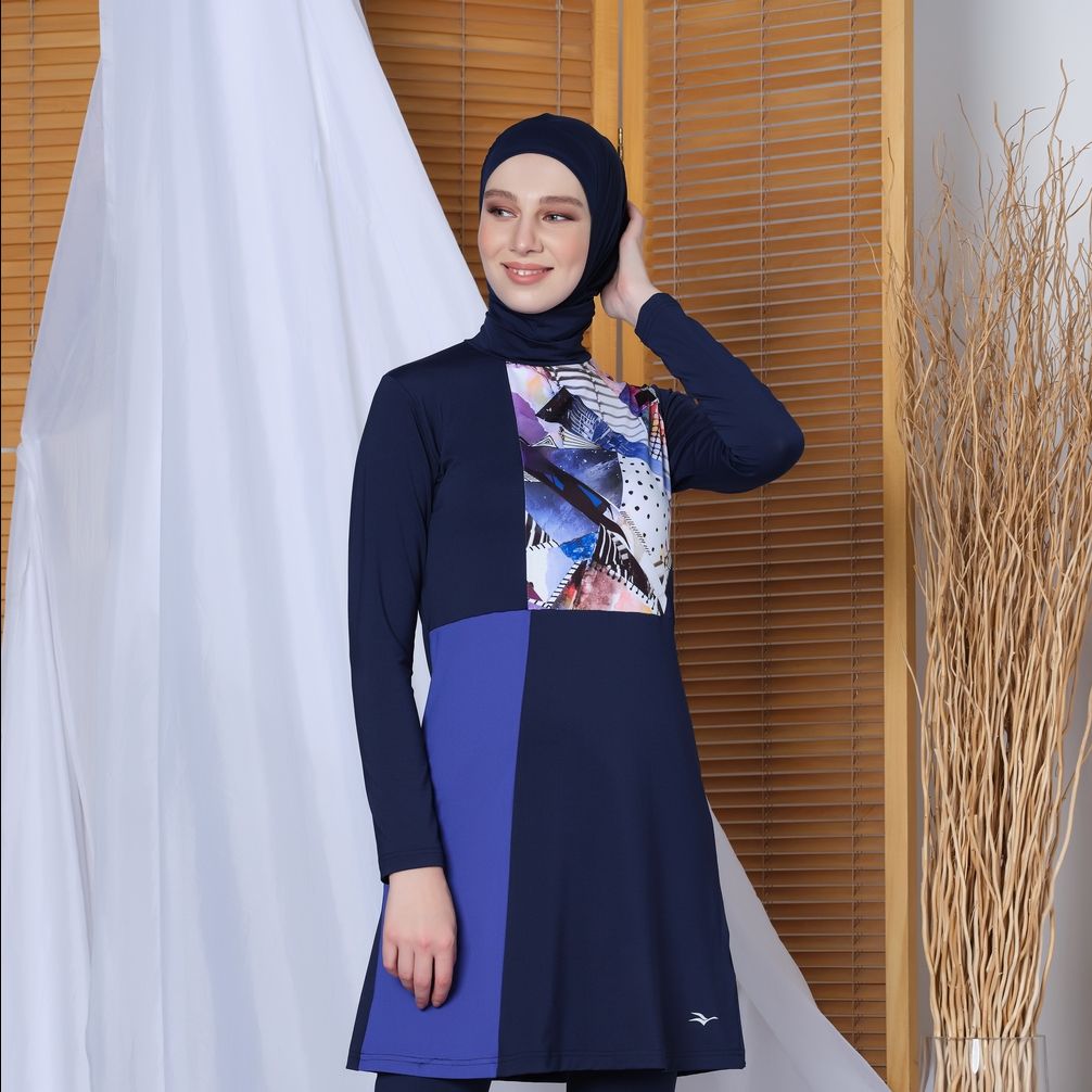 ALF20113 Geometrik Baskılı Havuz Modeli