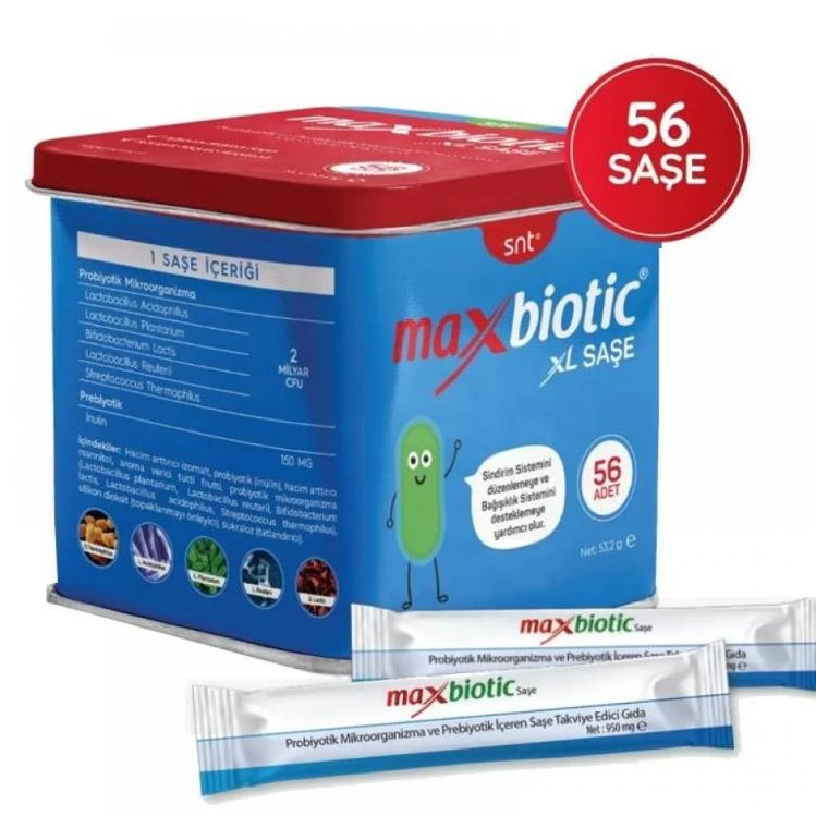 Santasya Maxbiotic Xl Takviye Edici Gıda 56 Saşe 8697884001050