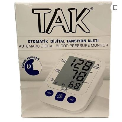 Tak Otomatik Dijital Tansiyon Aleti Türkçe Konuşan 8680589831442