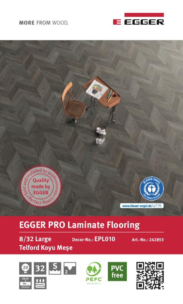EGGER TELFORD KOYU MEŞE LAMİNAT PARKE